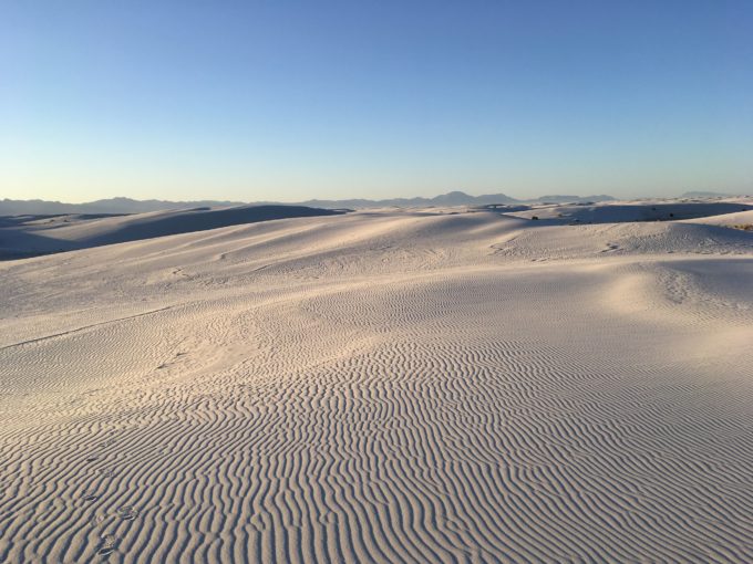 ニューメキシコ州ホワイトサンズ国定公園は真っ白な静寂の世界を楽しめる大砂漠2018年2度目のアメリカ個人旅行